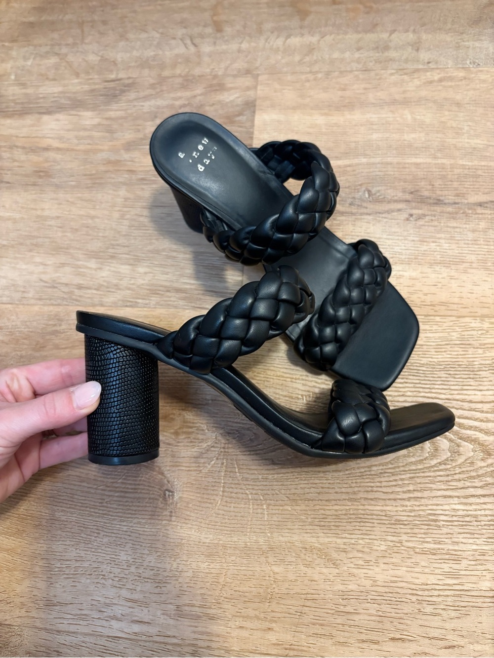 Black heels - basically new!!
